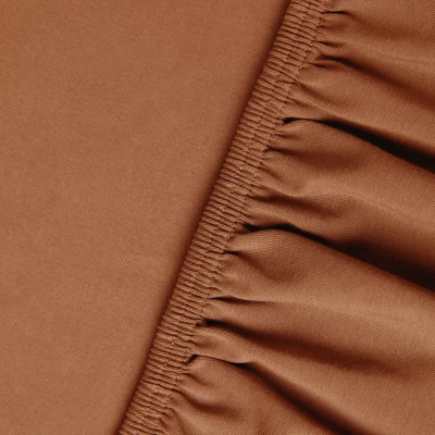 Afbeelding van Sale Kayori Biologisch Shizu Topperhoeslaken stretch Jersey Terra 70 80/200 220 (Kleur: Bruin)