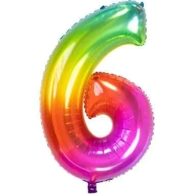 Image de Ballon Hélium Yummy Gummy Rainbow Figure 6 81cm
