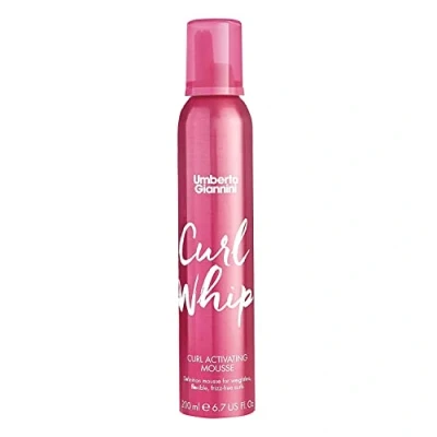 Image de Umberto Giannini Curl Whip Mousse activatrice de boucles végétalienne et sans cruauté envers les animaux pour cheveux bouclés ou ondulés, 200 ml