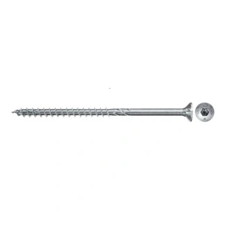 Afbeelding van Spaanplaatschroef Fischer 4.5x60 100 stuks (Torx, Blauw verzinkt, Deeldraad)