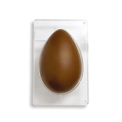 Afbeelding van Chocolade Holvorm Half Ei Glad 175x260mm