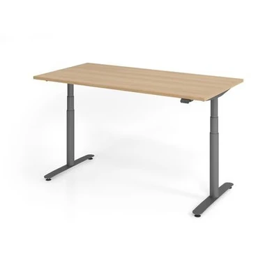Afbeelding van XDLR 16 G 160x80 Bureau Elektrisch in hoogte verstelbaar 160 x 80 Eiken Tafelhoogte I