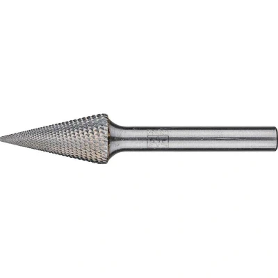 Afbeelding van PFERD SKM 1225/6 MICRO hardmetalen hoogrendementsstiftfrees spitse kegelvorm 12x25mm 6mm fijnbewerking 21115276