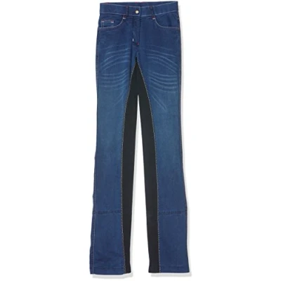 Afbeelding van HKM Jodhpur Rijbroek Summer Denim Jeans Blauw/Donkerblauw 76