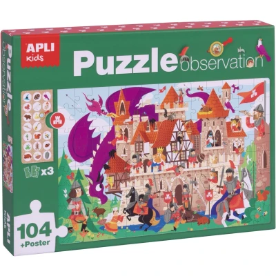 Afbeelding van Apli kids zoekpuzzel ridderkasteel 104st