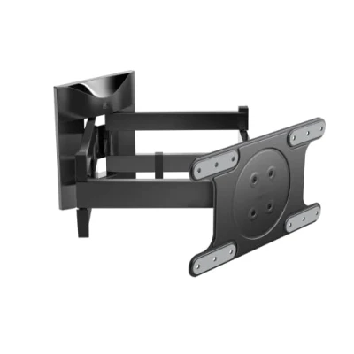 Afbeelding van Meliconi Space System Dual Motion OLED, tv muurbeugel met dubbele arm en rotatie, houder voor 40 inch tot 82 OLED tv, VESA 200 300 400 x 200, bereik 55 kg, gemaakt in Italië, zwart