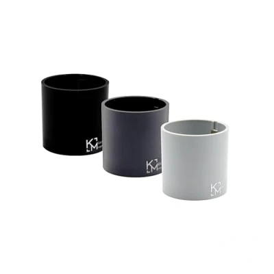Afbeelding van KalaMitica Set van 3 magnetische bloempotten Ø 6 cm zwart