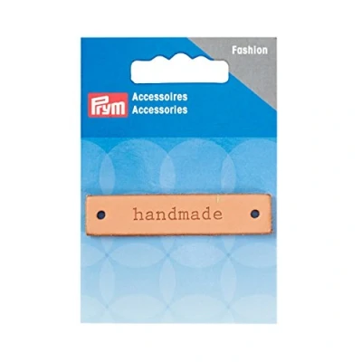 Afbeelding van Handmade Label Leer rechthoekig