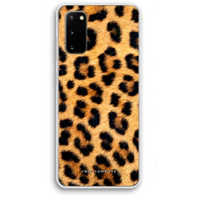 Afbeelding van Case Company® hoesje geschikt voor Samsung Galaxy S20 Luipaard Soft Cover Telefoonhoesje Bescherming aan alle Kanten en Schermrand