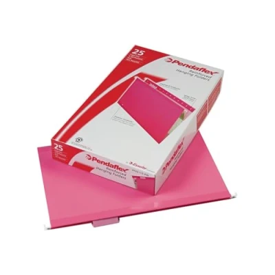 Afbeelding van Versterkt hangbestand mappen, legaal, roze, 25/doos