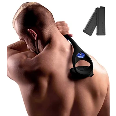 Afbeelding van baKblade Back Shaver Elite Rug Scheren Mannen Scheerapparaat met 2 Scheermesjes Makkelijk Rughaar Verwijderen Backblade Bodytrimmer Heren Bodygroomer
