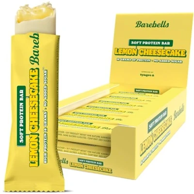 Afbeelding van Barebells Protein Bars (Lemon Cheesecake 12 x 55 gram) Eiwitreep Energiereep