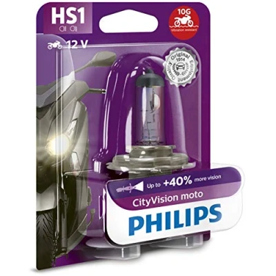 Image de Ampoule PHILIPS HS1 CityVision Moto 12V/35/35W culot PS43t Blister 1pc