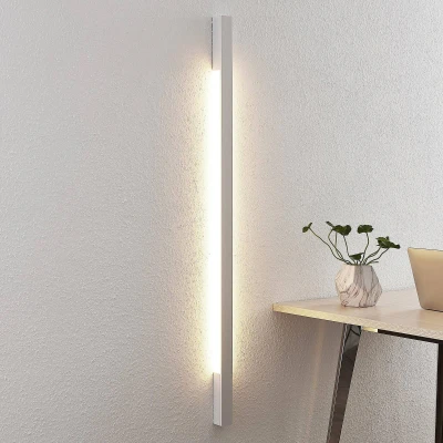 Afbeelding van Arcchio LED wandlamp 2lichts aluminium H: 130 cm wit Inclusief lichtbronnen