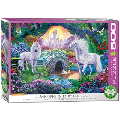 Afbeelding van Eurographics Puzzle Unicorns IN Fairy LAND Puzzel voor kinderen, Maat: One Size, Multi coloured
