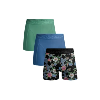 Afbeelding van Muchachomalo Heren Boxershorts 3 Pack Maat S 95% Katoen Mannen Onderbroeken