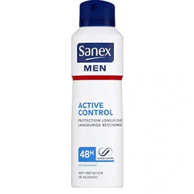 Afbeelding van SANEX Dermo Active Control deodorant voor heren, verpakking van 3 stuks, 200 ml