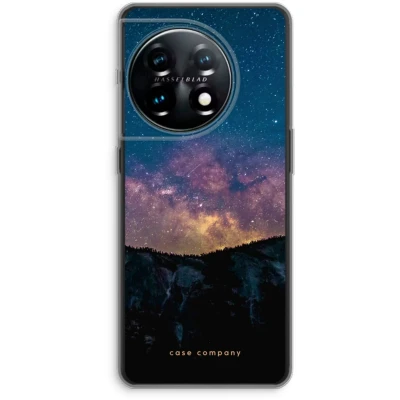 Afbeelding van Case Company® hoesje geschikt voor OnePlus 11 Travel to space Soft Cover Telefoonhoesje Bescherming aan alle Kanten en Schermrand