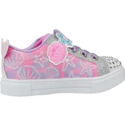 Afbeelding van Skechers Sneakers laag voor kinderen, Maat: 21, Lavender/multi Kunststof/ textiel