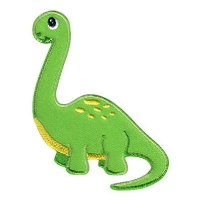 Afbeelding van PatchMommy Geborduurde patch om op te strijken in dinosaurusvorm, geborduurd stuk naaien of lijmen met een strijkijzer voor kinderen en baby&#039;s