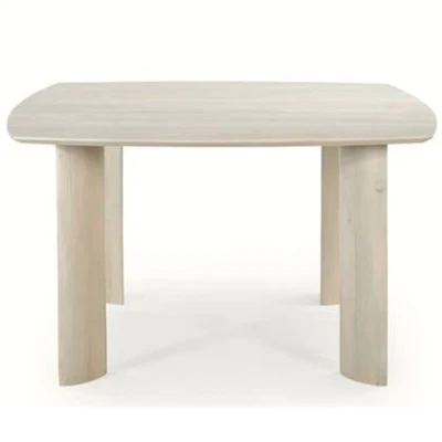 Afbeelding van Eettafel Vierkant 130cm Naturel Mangohout Sieb Giga Meubel