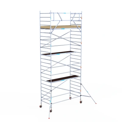 Afbeelding van Euroscaffold Rolsteiger Budget Schoren L305xB135 8.20m werkhoogte Houten platformen