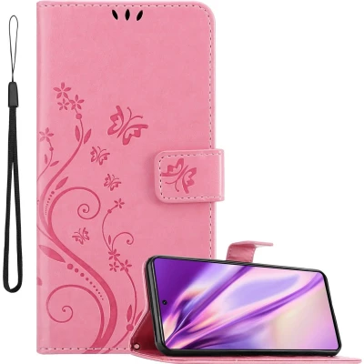 Afbeelding van Cadorabo Hoesje geschikt voor Xiaomi 11T / PRO in BLOEMEN ROZE Beschermhoes bloemmotief met magnetische sluiting, standfunctie en kaartsleuven Book Case Cover Etui