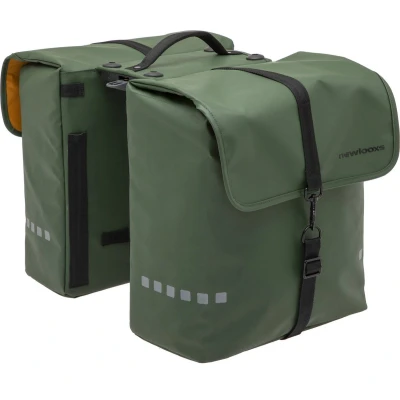 Afbeelding van New Looxs Odense Double Dubbele Fietstas Geschikt voor Elektrische Fietsen Afneembare Racktime Bagagedrager Waterdicht 39 Liter Groen