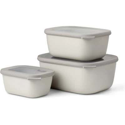Afbeelding van Multikom Cirqula rechthoekig 3 delige set (750 1500 3000) Nordic white Mepal