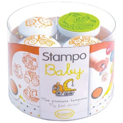 Afbeelding van Aladine stempels baby voertuigen 4st