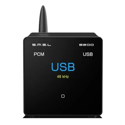 Afbeelding van S.M.S.L B200 Hi Res Digital Audio DAC Bluetooth 5.1/USB Input Audiophile Receiver &amp; Versterker Title/Artist Display 2,33 inch scherm Fi Stereo