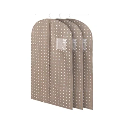 Afbeelding van Compactor set van 3 Rivoli korte kledinghoezen, bruin, S, 60 x 0,1 H 100 cm, RAN4390_BROWN