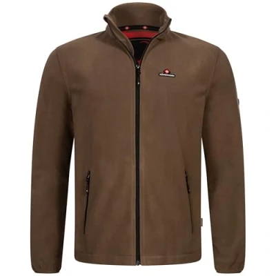Afbeelding van Höhenhorn Badus Troyer Veste polaire Pour homme avec fermeture éclair intégrale l&#039;extérieur, la randonnée, le trekking, marron, 3XL