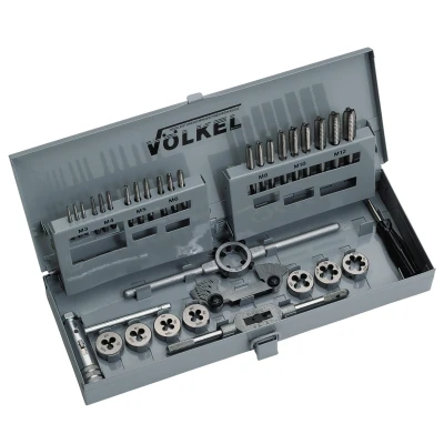 Afbeelding van Volkel handtap/snijplaat set M3 12 PV12, Wringijzer,snijplaathouder,tapkruk