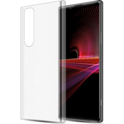 Afbeelding van Cadorabo Hoesje geschikt voor Sony Xperia 1 III in VOLLEDIG TRANSPARANT Beschermhoes gemaakt van flexibel TPU Silicone Case Cover