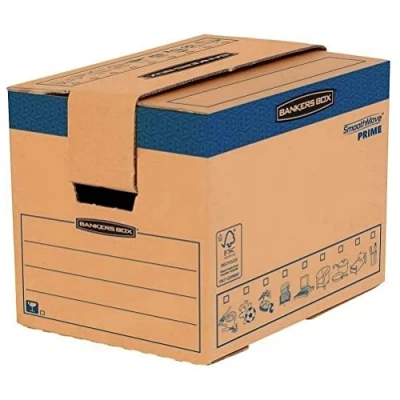 Afbeelding van Fellowes 6205201 Verhuisdozen voor zware belasting, automatische montage, Bankers Box SmoothMove, klein, 5 stuks
