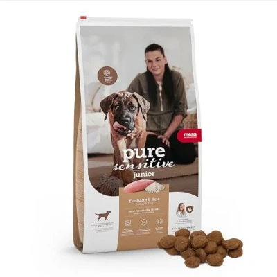 Afbeelding van Meradog pure Turkey and rice junior 4 kg
