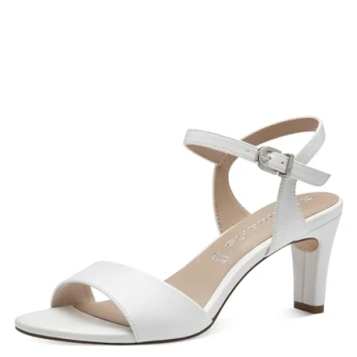 Image de Tamaris Femme 1 28008 42 Sandale à Talon, Blanc Mat, 40 EU