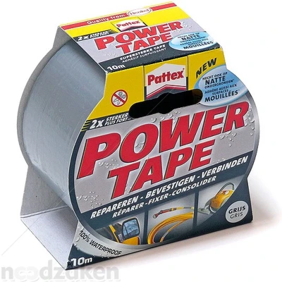 Afbeelding van Pattex Power Tape Waterbestendig 10 Meter Grijs