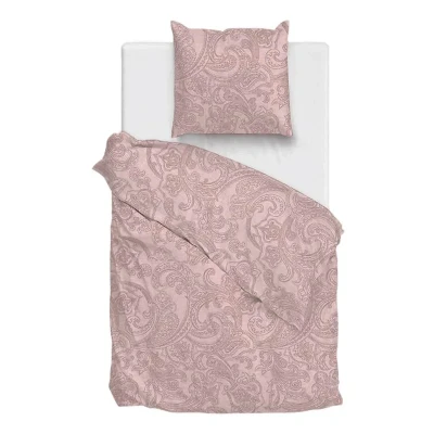 Afbeelding van Zo Home Dekbedovertrek Katoen Paisley Di Lino Linnen Look shell nude 140x200/220