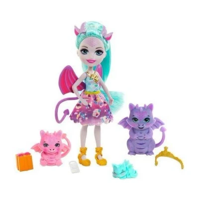 Image de Coffret Enchantimals Royals Famille avec mini poupée Deanna Dragon