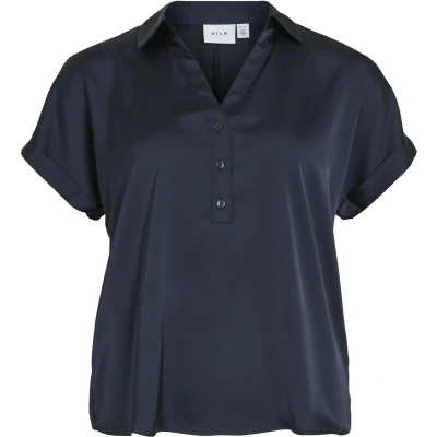 Afbeelding van VILA VIENNA RAVENNA S/S TOP NOOS Dames Blouses