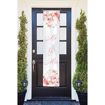 Afbeelding van Folat Banner Wedding Roses 40x180cm