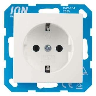 Afbeelding van Stopcontact ION Industries E1 (Inbouw, Randaarde, Wit)