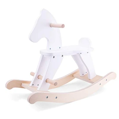 Afbeelding van New Classic Toys Houten Hobbelpaard Wit