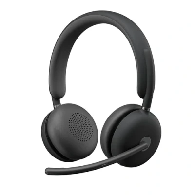 Afbeelding van Logitech Zone Wireless 2 Premium ruisonderdrukkende hoofdtelefoon met ANC Hybride, Bluetooth, USB C, A, gecertificeerd voor zoom, Google Meet, Voice, Fast Pair grafiet