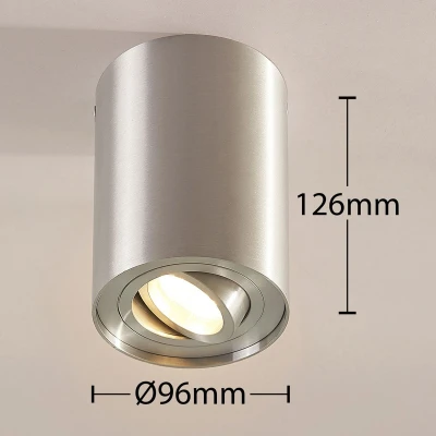 Afbeelding van Arcchio plafondlamp 1licht aluminium H: 12.5 cm GU10 geborsteld