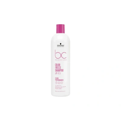 Afbeelding van Schwarzkopf BonaCure Color Freeze pH 4.5 Shampoo 500ml Voor Gekleurd Haar Zonder Sulfaten Siliconen