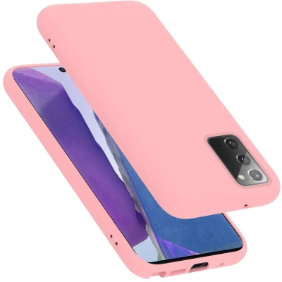 Afbeelding van Cadorabo Hoesje geschikt voor Samsung Galaxy NOTE 20 in LIQUID ROZE Beschermhoes gemaakt van flexibel TPU silicone Case Cover