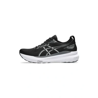 Afbeelding van Asics Gelkayano 31 Stabiliteit hardloopschoenen, Heren, Maat: 44, Black white Kunststof